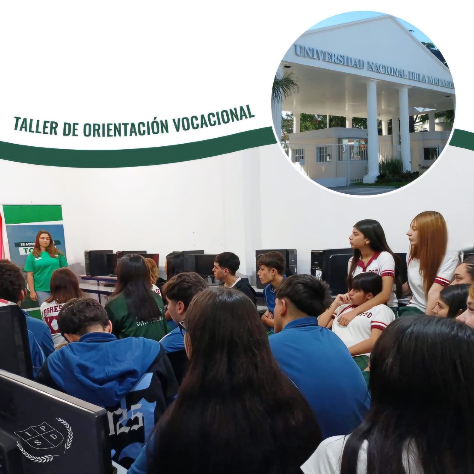 [Imagen de estudiantes de Nivel Secundario en laboratorio o debate]